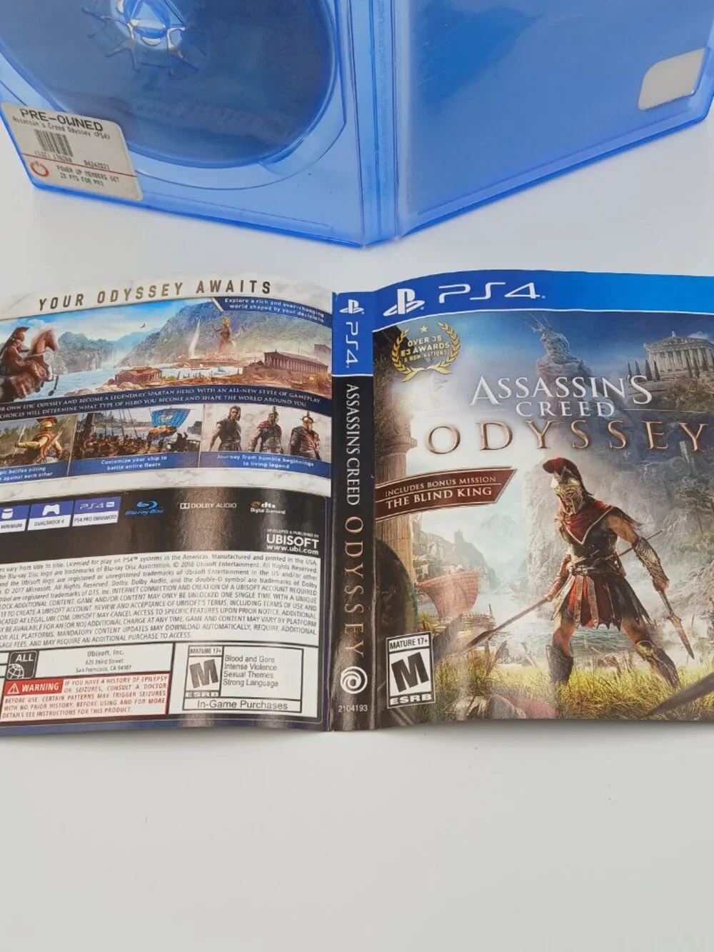 Assassin's Creed Odyssey (Sony PlayStation 4, PS4, 2018) Untested